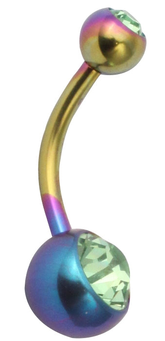 TT-RB DOUBLE JEWEL NAVEL BANANABELL 5&8mm
