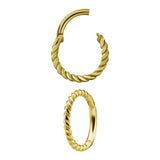 GD 316 HINGED RING (TWISTED WIRE) 1,2x12mm