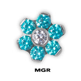 TT int JEWELLED FLOWER DISC