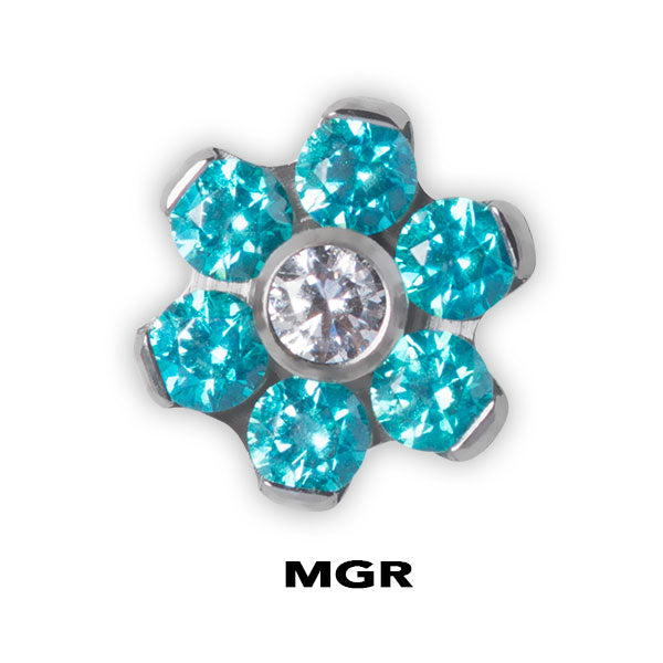 TT int JEWELLED FLOWER DISC