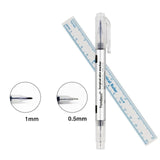 Chirurgischer Stift mit Doppelspitze und Lineal