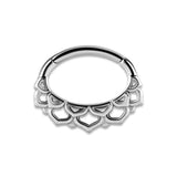 SS 316 HINGED SEPTUM & DAITH CLICKERS 1,2x6mm mod.6