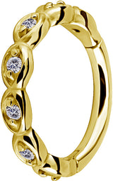 GD 316 HINGED RING SET with Jewels