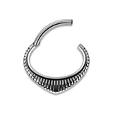 SS 316 HINGED SEPTUM & DAITH CLICKERS 1,2x6mm mod.3