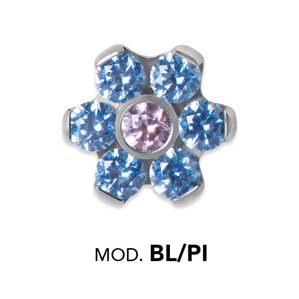TT int MINI JEWELLED FLOWER DISC