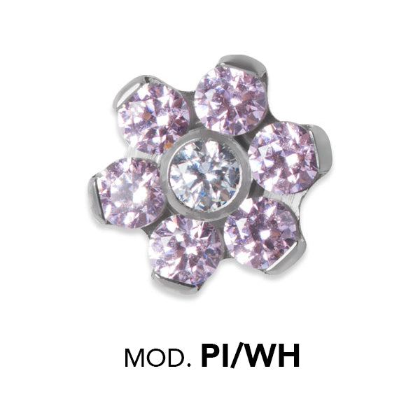 TT int MINI JEWELLED FLOWER DISC
