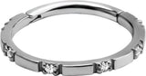 SS 316 HINGED RING SET with Jewels