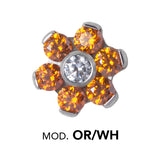 TT int MINI JEWELLED FLOWER DISC