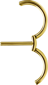GD 316 DOUBLE NIPPLE CLICKER RING
