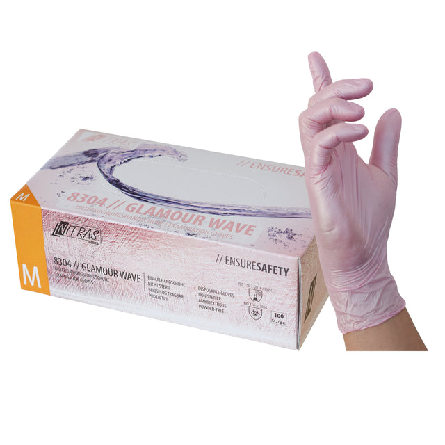 Nitras Glamour Wave Nitrilhandschuhe 100 St.