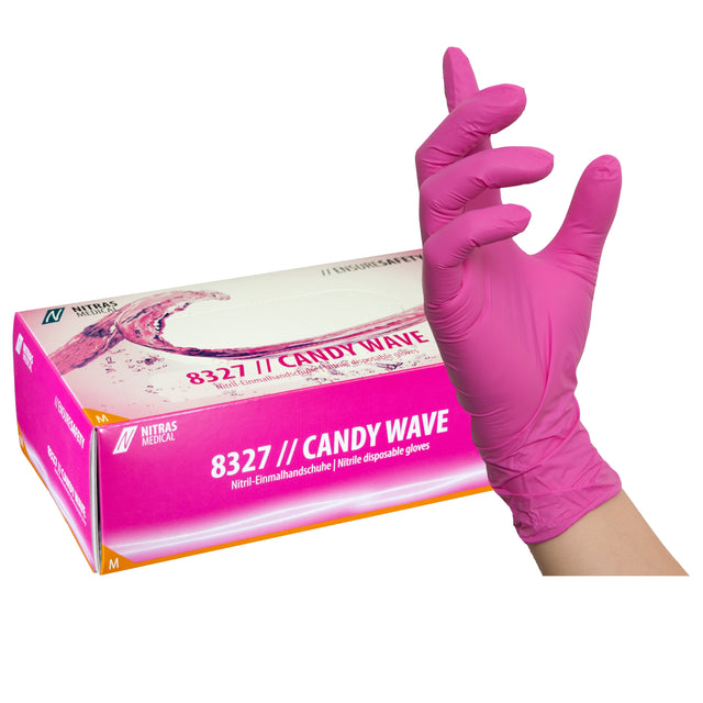 Nitras Candy Wave Nitrilhandschuhe 100 St.