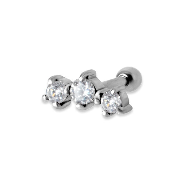 ZIRCONIA HELIX BARBELLS 2.5/3/2.5