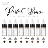 Nuva Colors PMU Pigment Set - Eyebrow Collection (8 x 15 ml)