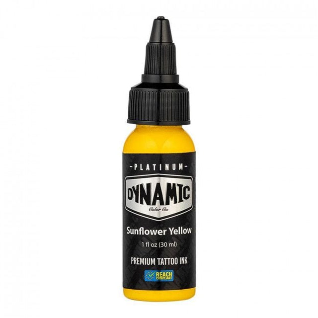 Dynamic Platinum Tattoo Ink - Sunflower (30 ml) - Reach-konform