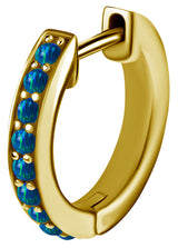 GD 316 OPAL EAR HOOPS SET 0,8x10mm (PAIR)