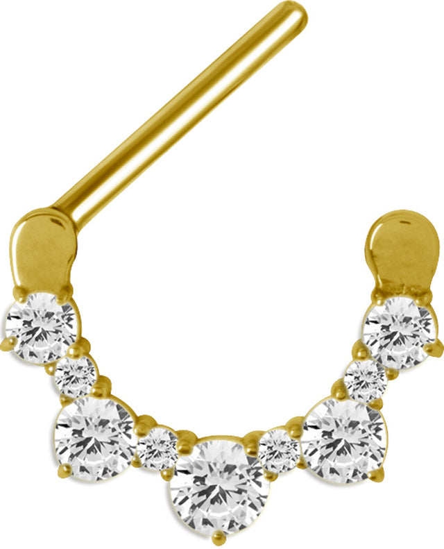 GD 316 JEWELLED NIPPLE CLICKER  WH