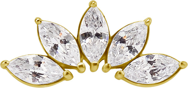 GD 316 int ATTACHMENT 1,2mm CUBIC ZIRCONIA mod. 43L - WH (13mm)