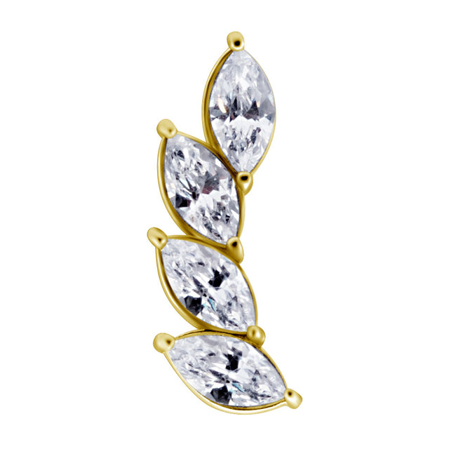 GD 316 int ATTACHMENT 1,2mm CUBIC ZIRCONIA mod. 56L Right - WH (12mm)