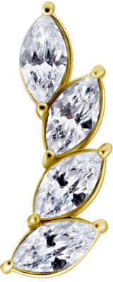 GD 316 int ATTACHMENT 1,2mm CUBIC ZIRCONIA mod. 56L Left - WH (12mm)
