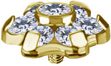 GD TT int JEWELLED FLOWER DISC 1,6mm WH