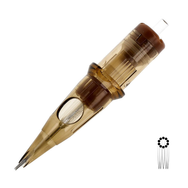 Kwadron Nadelmodule - 10RL Long Taper Empty Round Liner (0,35 mm)