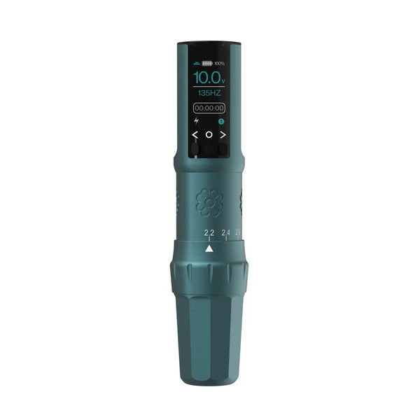 Microbeau E.L.B. Permanent Make-up-Maschine mit einstellbarem Hub – Cascade Blue 