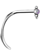 OPAL NOSESTUDS CURVED 0,8mm mod. 25