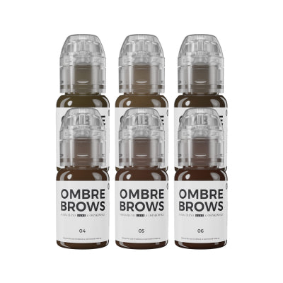 Perma Blend Luxe PMU Pigment - Paulina Osinkowska Ombre Brows Set (6 x 15 ml) 
