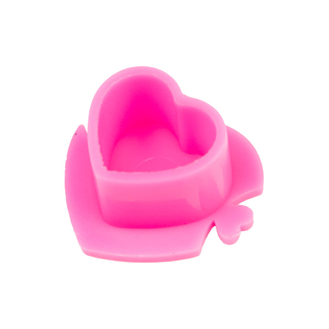 BodySupply Herzförmige Farbkappen aus Kunststoff (25 mm) 200 St.