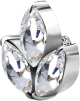 SS 316 int ATTACHMENT 1,2mm CUBIC ZIRCONIA mod. 13L - WH (6mm)