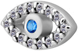 SS 316 int ATTACHMENT 1,2mm CUBIC ZIRCONIA mod. 57L - DAT/WH (10mm)