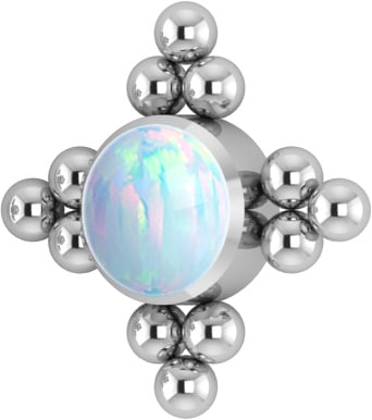 TT int CLUSTER HEAD W/OPAL 1,2mm WH 2,5mm