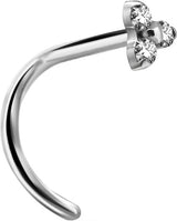TT TRINITY CURVED NOSE STUD