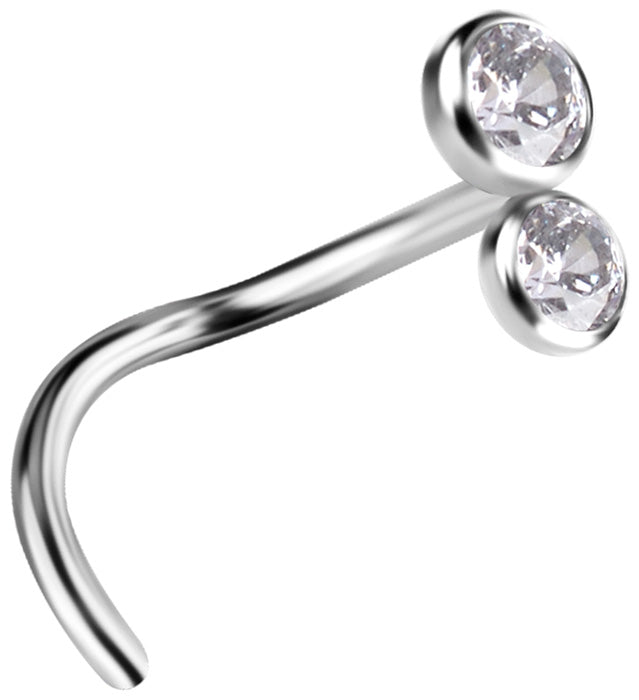 TT PREMIUM JEWEL NOSE STUDS, 0,8mm mod. 02 -WH