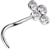 TT PREMIUM JEWEL NOSE STUDS, 0,8mm mod. 06 -WH