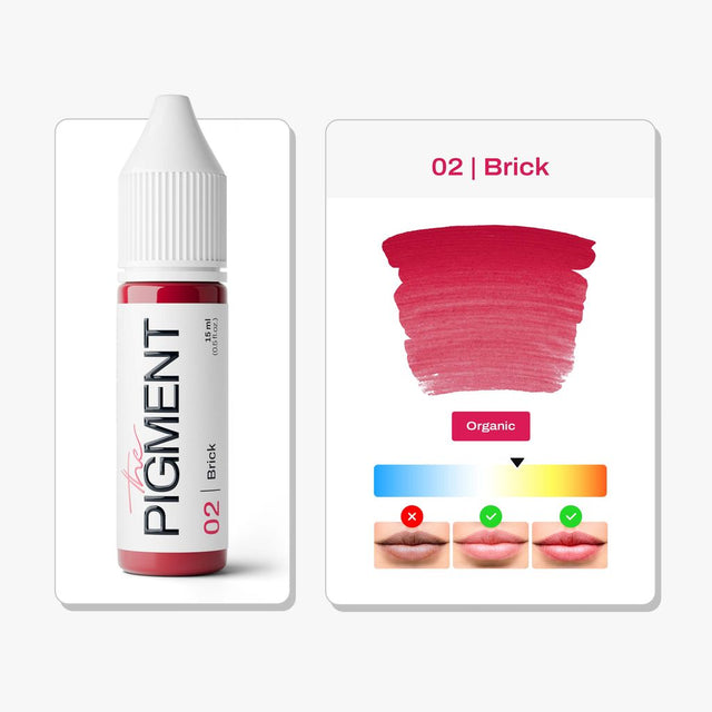 The Pigment Lippen PMU - 02 Brick (15 ml)