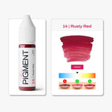 Lips PMU Pigment - 14 Rusty Red - 15ml