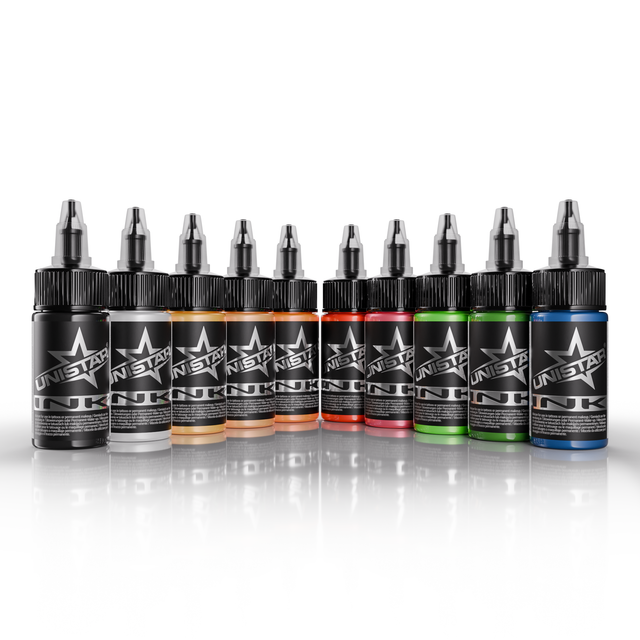 Unistar Colors Ink - Top Basic Set (10 × 30 ml)