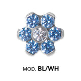 TT int MINI JEWELLED FLOWER DISC