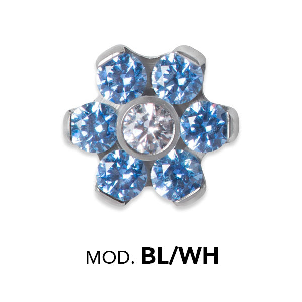 TT int MINI JEWELLED FLOWER DISC