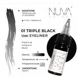 Nuva Colors PMU Pigment - 01 Triple Black (15 ml)