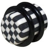 CHEQUERED FIMO PLUGS