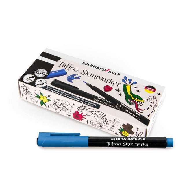 Eberhard Faber Tattoo Skinmarker - Packung mit 10 St. - Blau