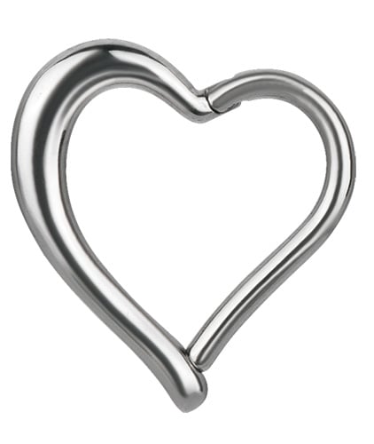 SS 316 HINGED HEART RING