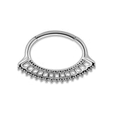 SS 316 HINGED SEPTUM & DAITH CLICKERS 1,2x6mm mod.10