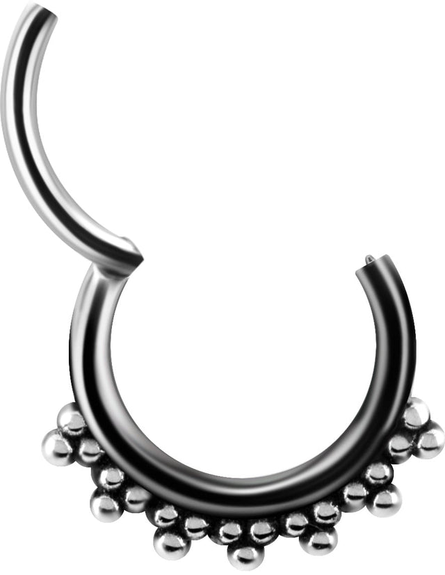 SS 316 HINGED TRIBAL CLICKER 1,2x8mm