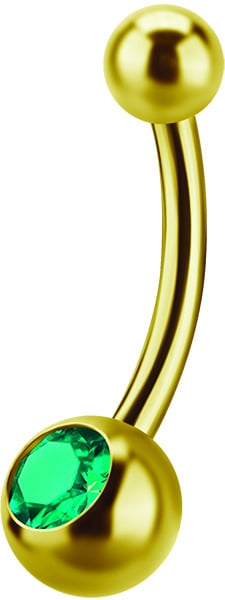 GD 316 6mm JEWEL NAVEL BARBELLS