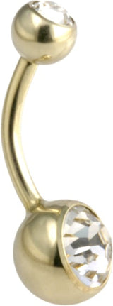 GD TT DOUBLE JEWEL NAVEL BANANABELL 5&8mm