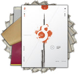S8 Tattoo - Rotes Stencil Papier - A4 (21,6 x 27,9 cm) - 100 St.
