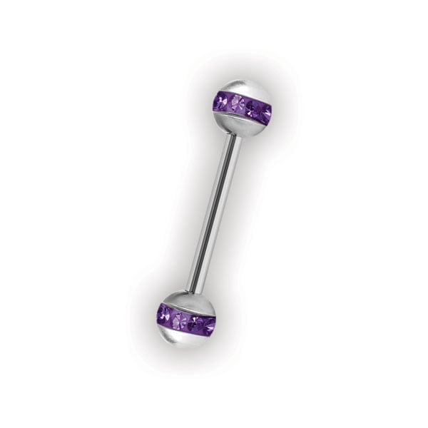CRYSTAL DOUBLE ORBIT BALLS BARBELLS balls 5mm